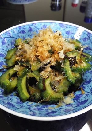 ゴーヤの塩昆布炒め“かつお節のせ”-レシピのメイン写真