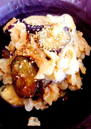 白ゴーヤと茄子の味噌炒め-レシピのメイン写真