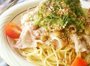 豚しゃぶとおろしきゅうりの冷製パスタ-レシピのメイン写真
