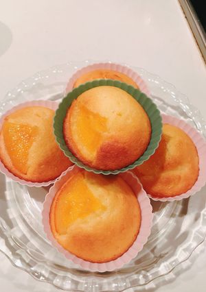 HBで作るオレンジカップケーキ-レシピのメイン写真