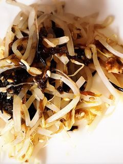 お弁当も☆レンジで3分調理!のりもやし!-レシピのメイン写真