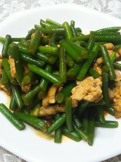 5分!豚肉とニンニクの芽のスピード炒め-レシピのメイン写真