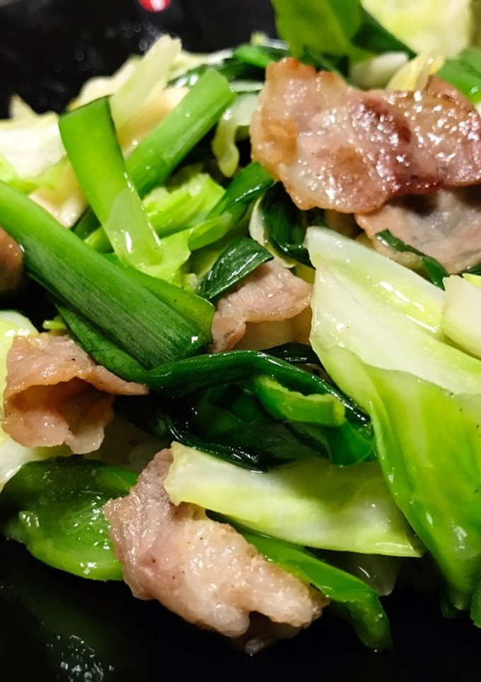 簡単★キャベツと豚肉のうま塩炒め-レシピのメイン写真