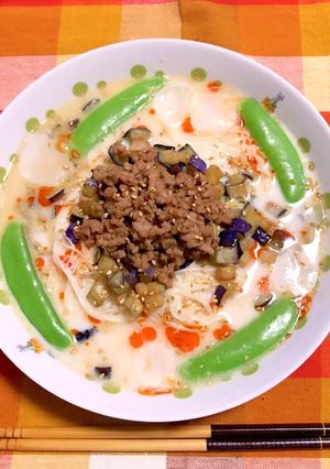 夏バテしない！坦々豆乳そうめん-レシピのメイン写真
