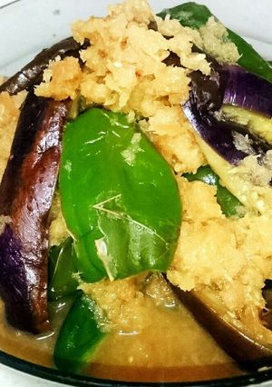 梅でさっぱり☆ピーマンとなすのおろし煮♥-レシピのメイン写真