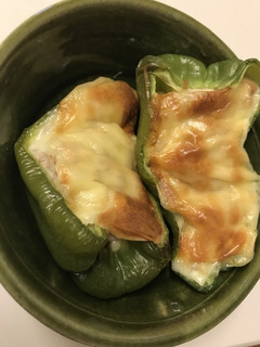 トースタで簡単!ピーマンのチーズ焼き-レシピのメイン写真