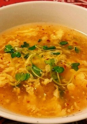 簡単❗キムチで♪酸辣湯スープ✨-レシピのメイン写真