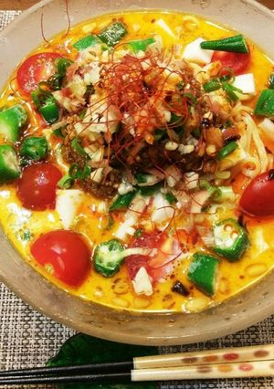サッパリ濃厚!豆乳で作る冷やし担々麺♪-レシピのメイン写真