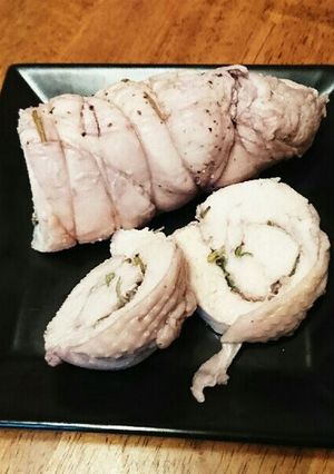 袋で作るロールハーブチキン-レシピのメイン写真