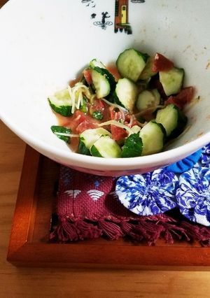 簡単梅からし和えきゅうり-レシピのメイン写真