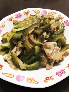 簡単♪ゴーヤと豚肉の塩ダレ炒め-レシピのメイン写真