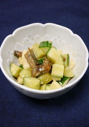 簡単小鉢！夏☆鰻長芋胡瓜わさび醤油和え-レシピのメイン写真