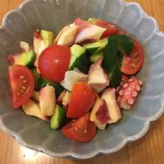 รูปของ 夏バテ防止♡さっぱり♡たこのサラダマリネ