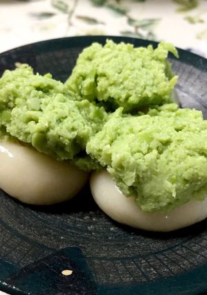 簡単、ヘルシー♪ お豆腐の白玉ずんだ餅-レシピのメイン写真