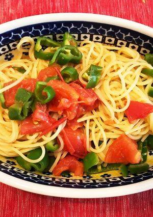 簡単ゴマだれトマトパスタ-レシピのメイン写真
