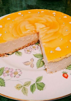 桃のレアチーズケーキ-レシピのメイン写真