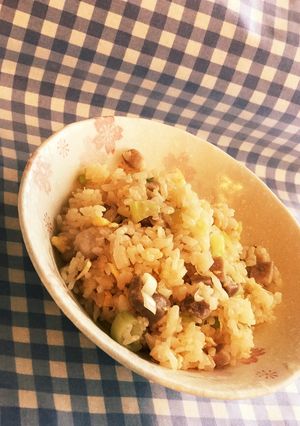 【塩豚】土曜日ランチ☆塩豚ネギチャーハン-レシピのメイン写真