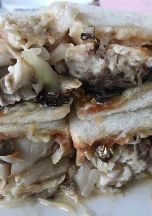 シンプル！オニスラ塩サバサンド-レシピのメイン写真