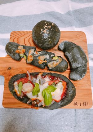 HBでチャコールクレンズ（炭）パン-レシピのメイン写真