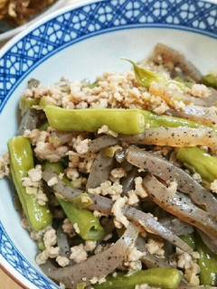 いんげんとコンニャクのくたくた煮-レシピのメイン写真