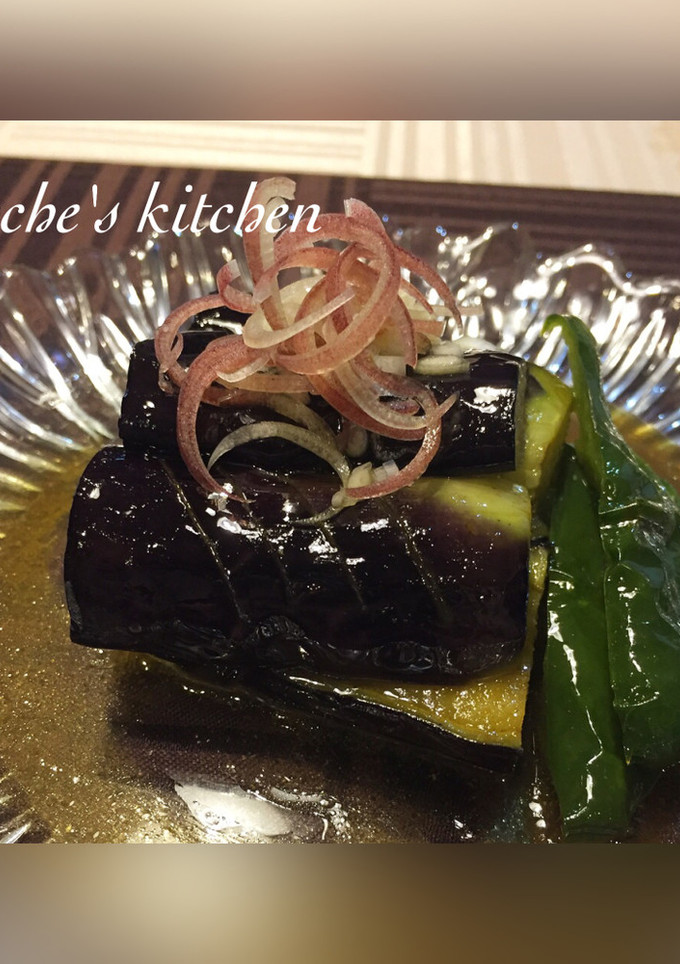食欲そそる♪ カレー風味の茄子の揚げ浸し-レシピのメイン写真