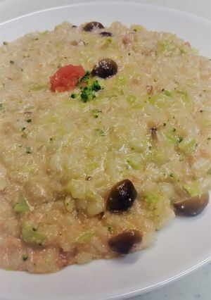 もち麦で♪明太子クリームリゾット-レシピのメイン写真