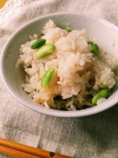 だしとしょうがが香る枝豆ご飯-レシピのメイン写真