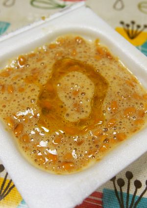 納豆に☆酢生姜とオリーブオイル-レシピのメイン写真