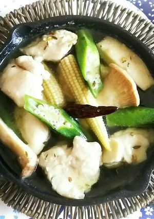 鶏肉と夏野菜のアヒージョ-レシピのメイン写真