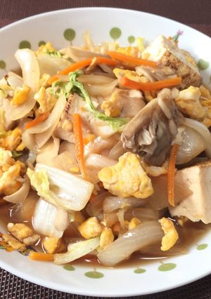 白菜と豆腐の甘酢醤油炒め!(^^)!-レシピのメイン写真