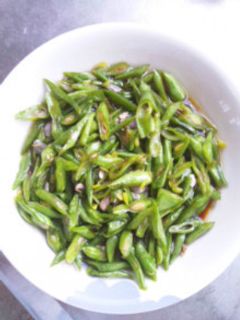 さやいんげんの味醂醤油炒め-レシピのメイン写真