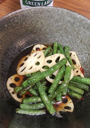 インゲンとレンコンの煮浸し-レシピのメイン写真