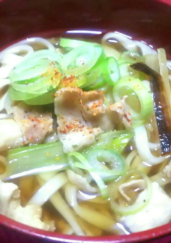 めんつゆde 簡単 つけ麺鴨南蛮風♥-レシピのメイン写真