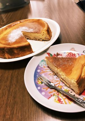 ベイクドチーズケーキ♡生クリーム不使用！-レシピのメイン写真