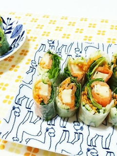 不器用さんも簡単♥️サーモンチーズ生春巻-レシピのメイン写真
