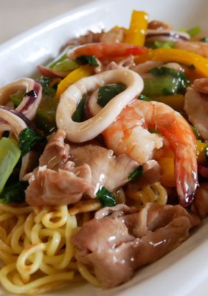 シーフードのあんかけ焼きそば-レシピのメイン写真
