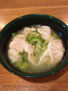 餃子とゴーヤの翡翠スープ-レシピのメイン写真
