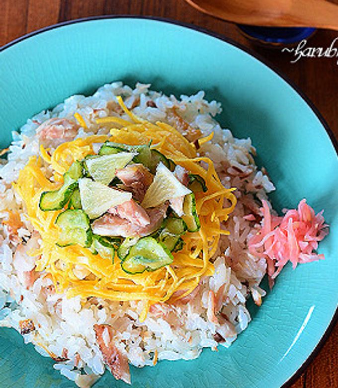 レモンすし酢で焼き鰺のちらし寿司♪ by はるさんの台所