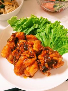鶏の唐揚げ チリソース風-レシピのメイン写真