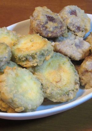 サクっ！旨い！ゴーヤのチーズ天ぷら-レシピのメイン写真