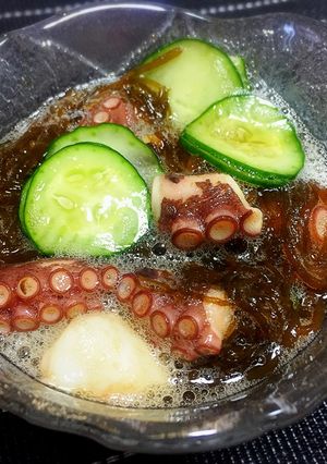 簡単！タコときゅうりのもずく酢の物-レシピのメイン写真