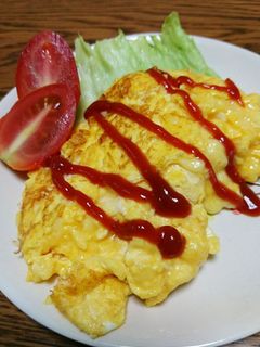 溶けるチーズと卵の簡単♪美味オムレツ♪-レシピのメイン写真