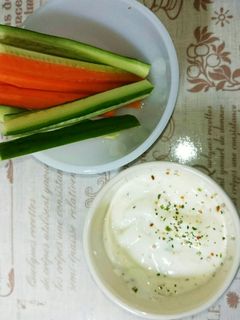 野菜スティック☆ヨーグルトレモンマヨ☆-レシピのメイン写真