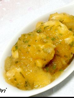 さっぱり!ご飯が進む!ささみのみぞれ煮!-レシピのメイン写真