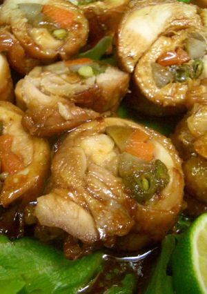 ♪鶏の野菜ロール♪照り焼き風味♪-レシピのメイン写真