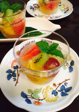 夏に！リンゴ酢&果実ゼリー☆嚥下食にも-レシピのメイン写真