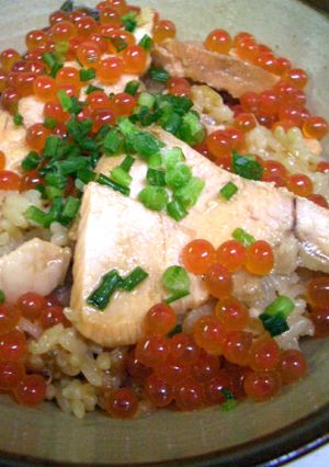 ♪はらこ飯♪鮭いくらご飯~~~-レシピのメイン写真