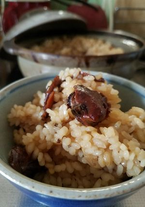 赤貝の缶詰で。優しいお味の炊き込みご飯-レシピのメイン写真