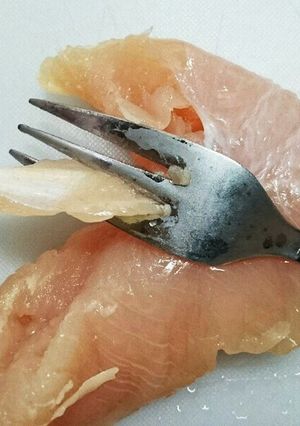 鶏ササミの筋の取り方-レシピのメイン写真