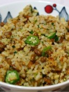 納豆オクラチャーハン-レシピのメイン写真